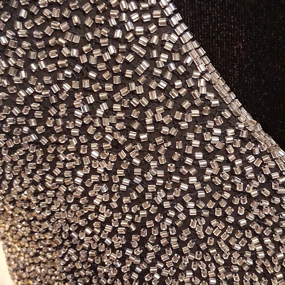 Vintage Tootsies Beaded Silk Dress Size Large - Picture 5 of 13